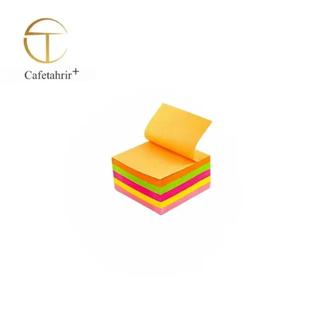 تصویر محصول کاغذ یادداشت رنگی چسب دار مربعی سایز 5 × 5 سانتی متر 400 برگی